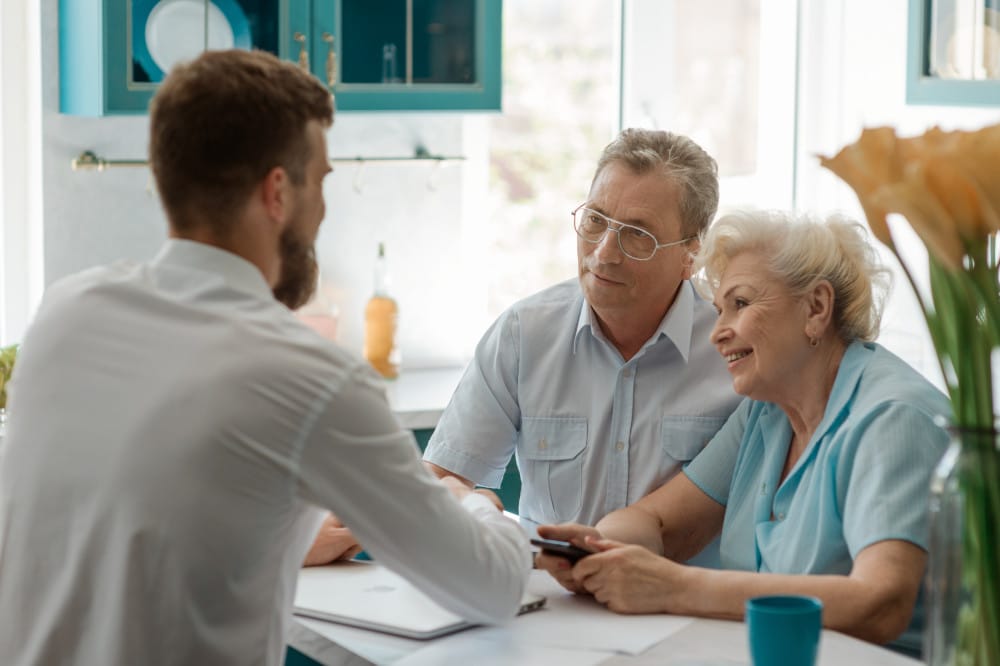 Foster Carers talking to an allegations support advisor